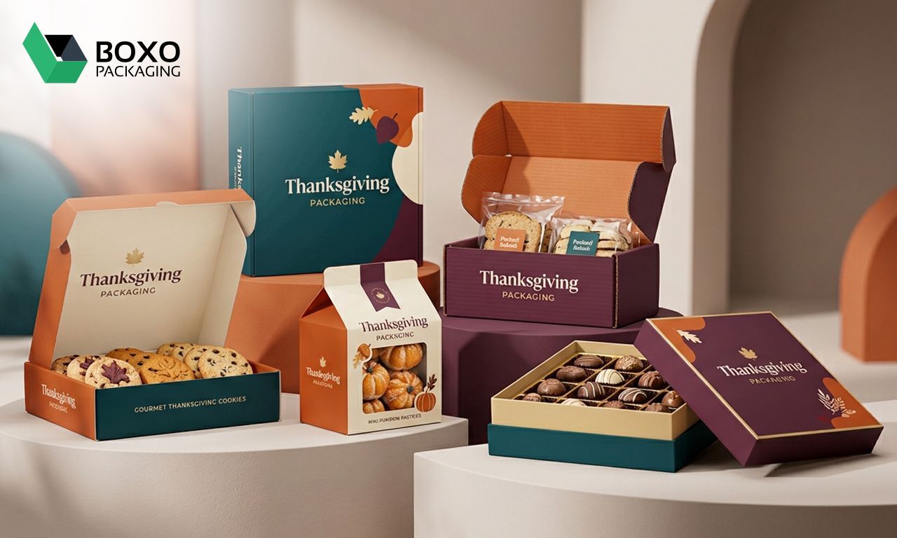 Thanksgiving Packaging for Treats, Favors, and Take-Home Plates